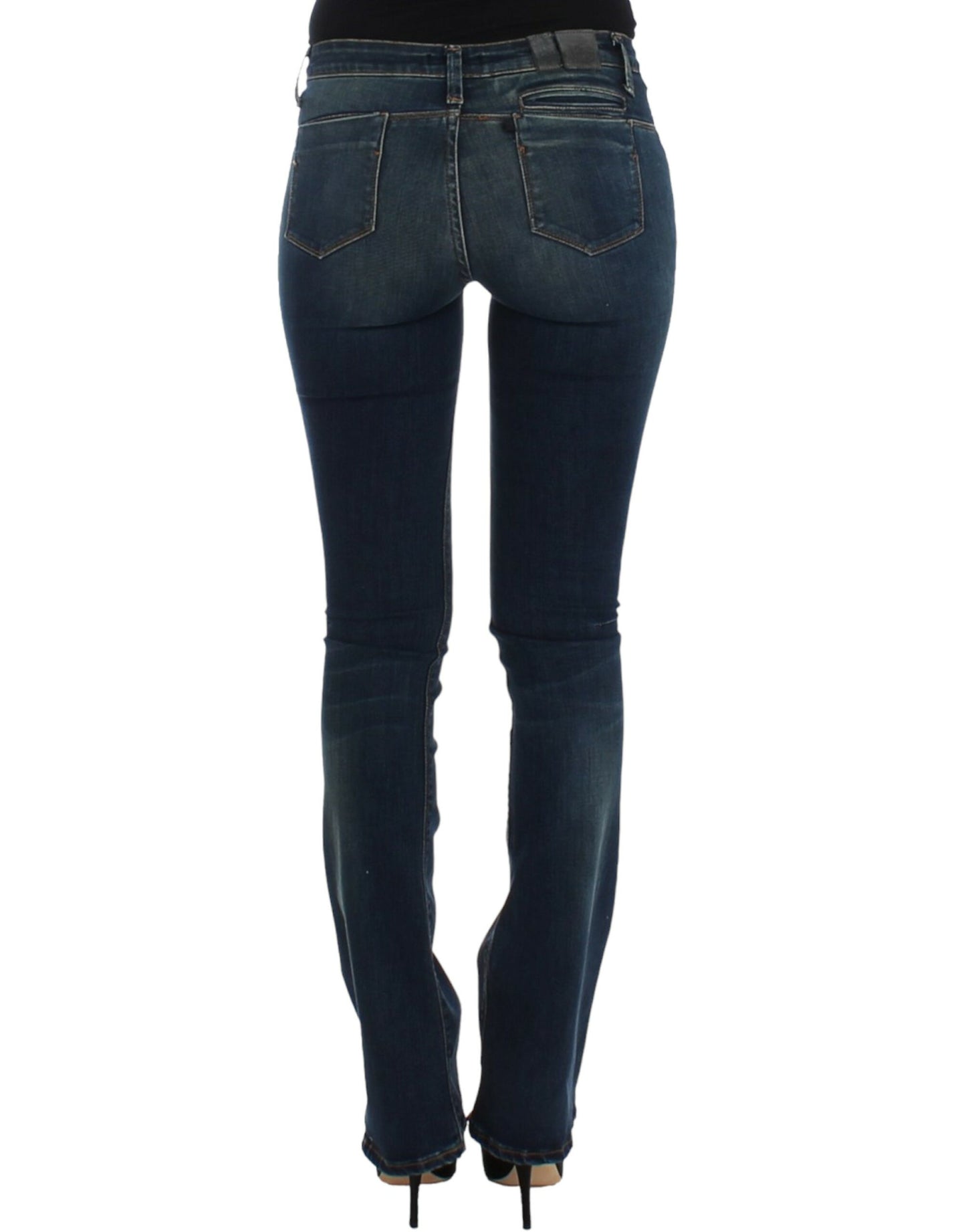 Costume National Chic Blue Straight Leg Designer Jeans