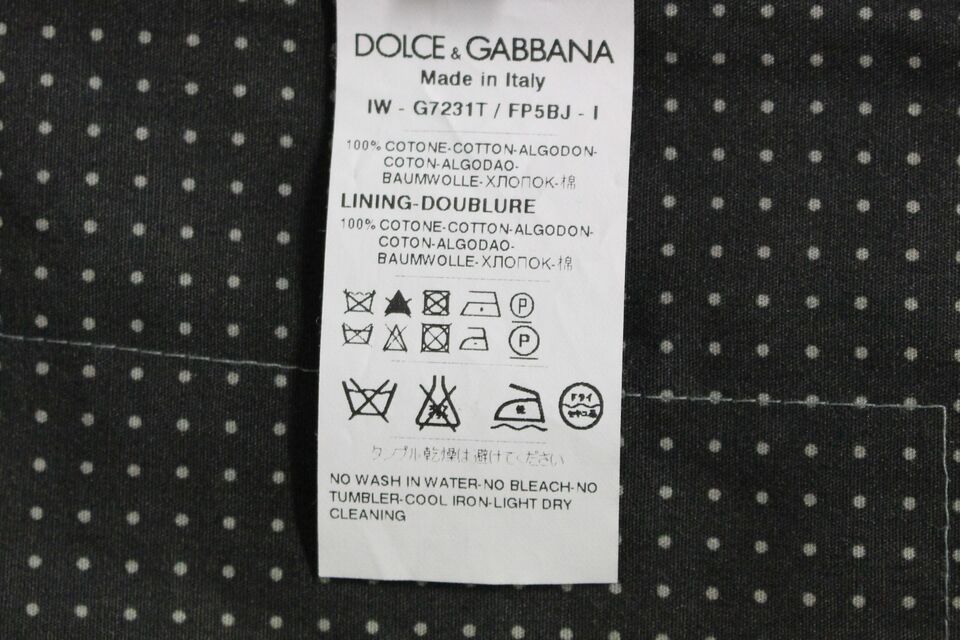 Dolce & Gabbana 그레이 폴카 도트 드레스 조끼 Gilet Weste