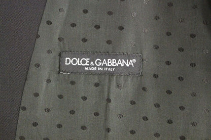 Dolce & Gabbana Black Wool 형식 드레스 조끼 Gilet Weste