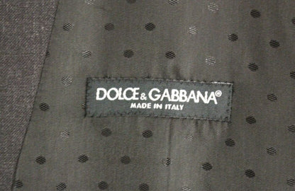 Dolce & Gabbana 회색 양모 형식 드레스 조끼 Gilet Weste