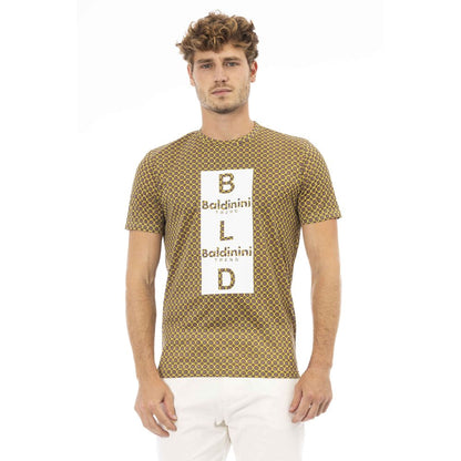 Baldinini Trend Yellow Cotton Men T-Shirt