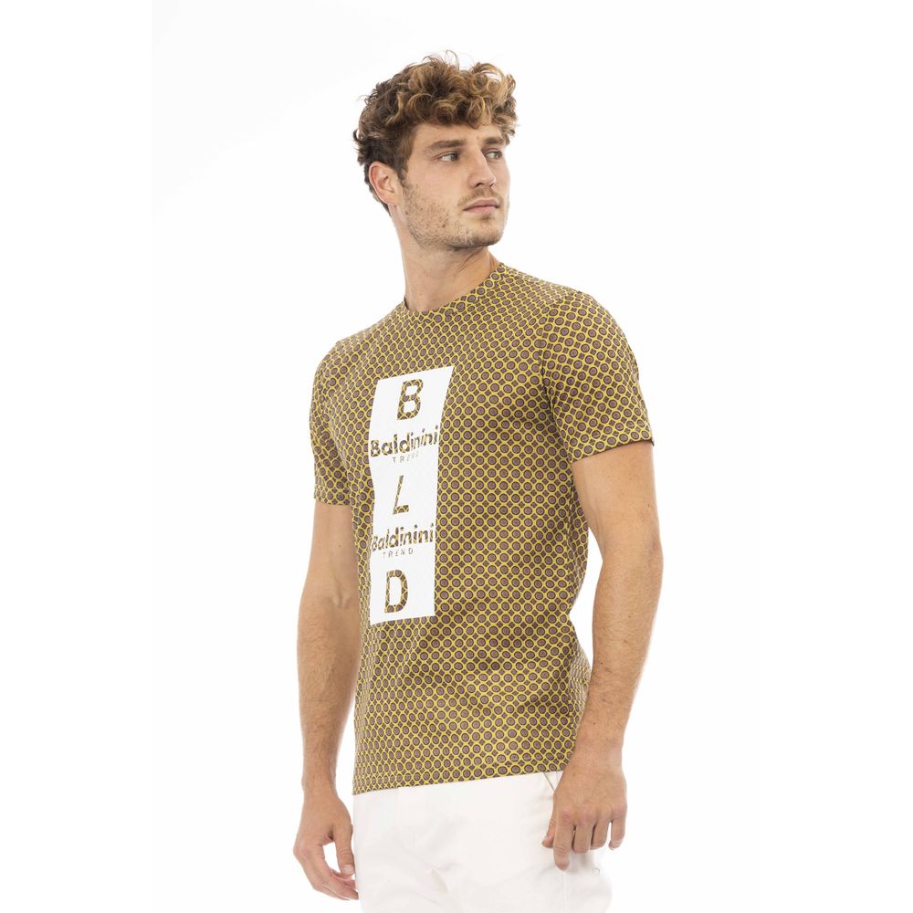 Baldinini Trend Yellow Cotton Men T-Shirt