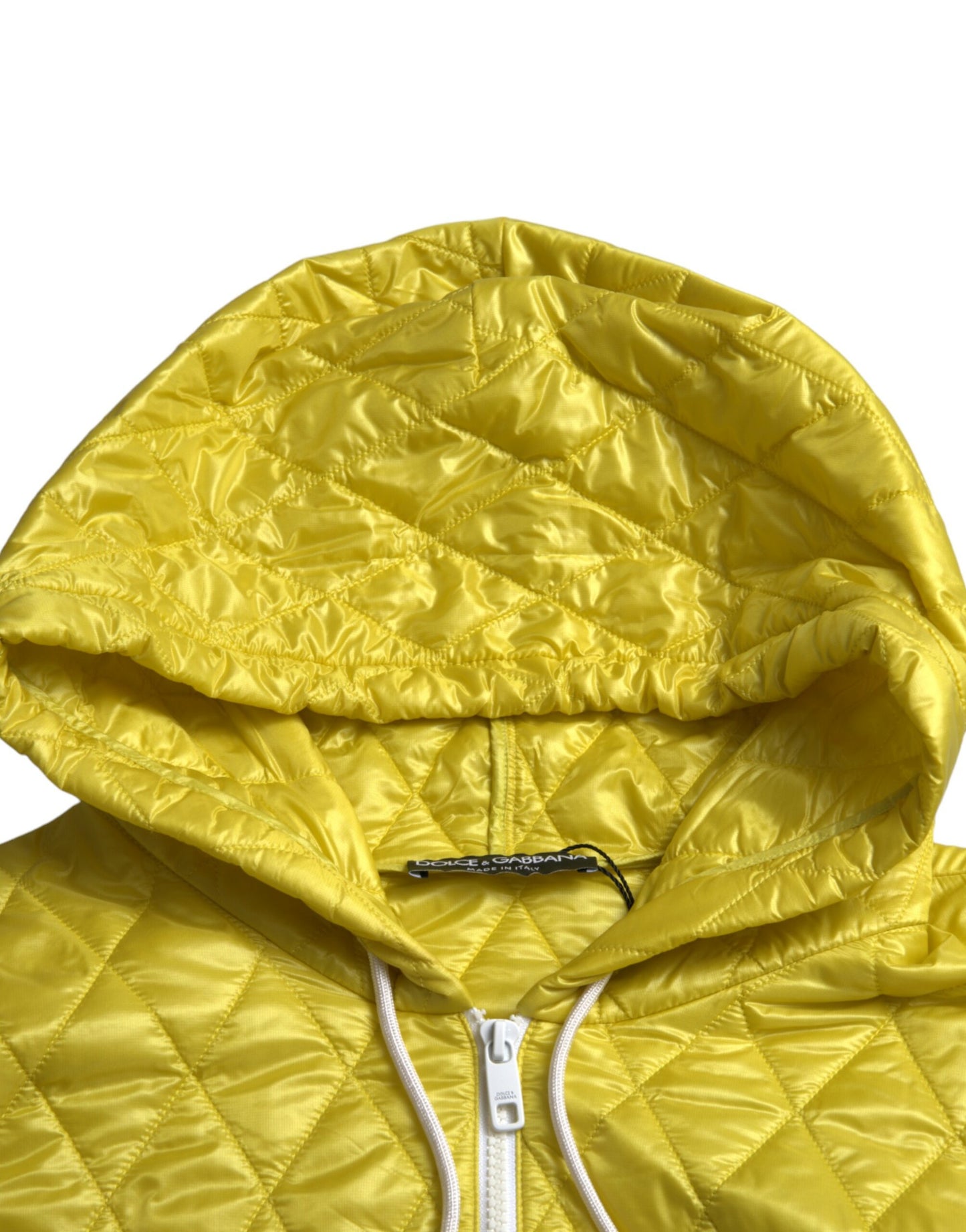 Dolce & Gabbana Radiant Yellow Hooded Jacket