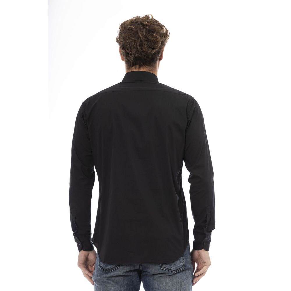 Baldinini Trend Black Cotton Men Shirt