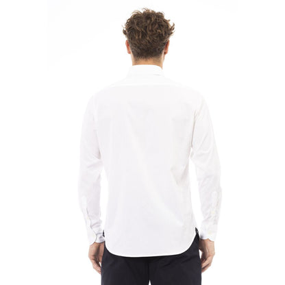 Baldinini Trend White Cotton Men Shirt