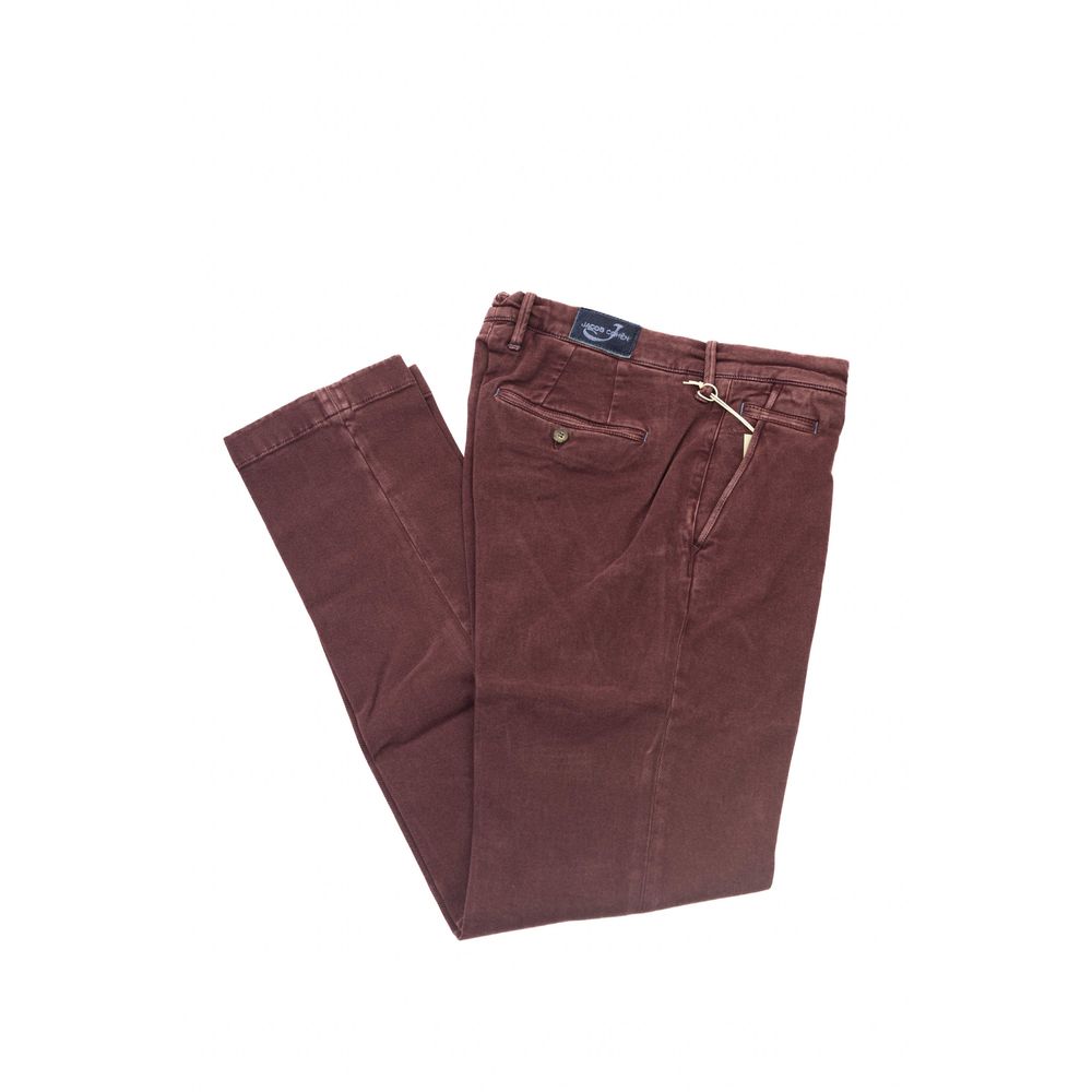 Jacob Cohen Burgunder Baumwolljeans und -hose