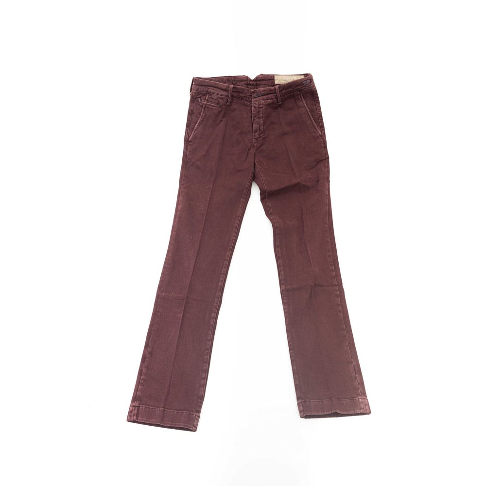 Jacob Cohen Burgunder Baumwolljeans und -hose