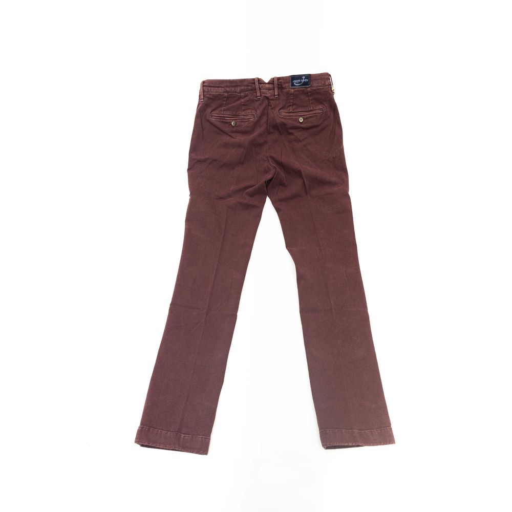 Jacob Cohen Burgunder Baumwolljeans und -hose