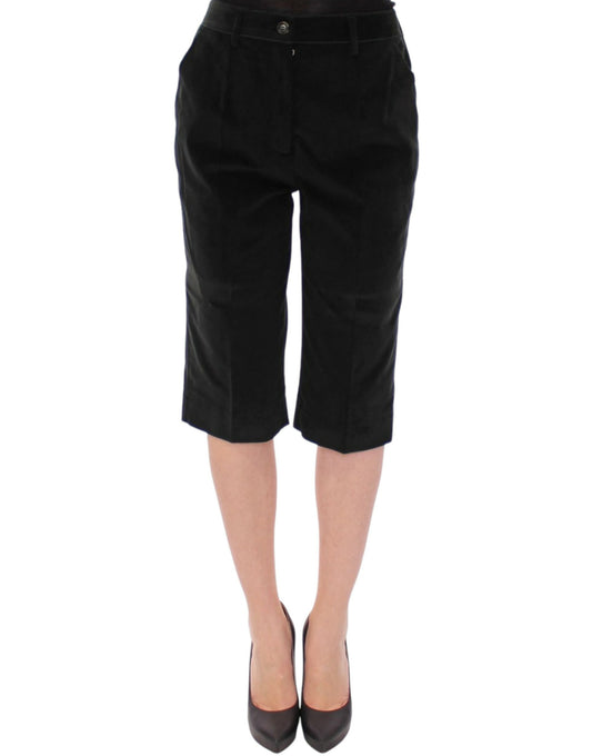 Dolce & Gabbana Black Cotton Shorts 바지