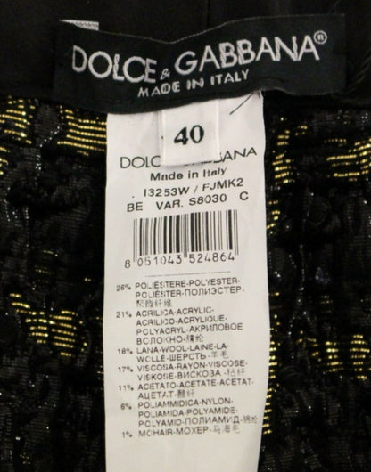 Dolce &amp; Gabbana Schwarze Shorts aus Stoff