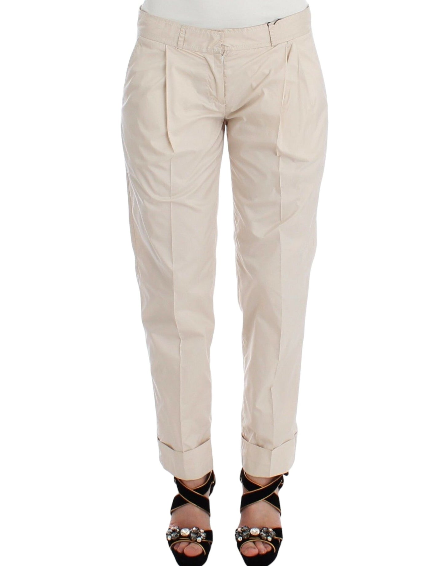 Ermanno Scervino Beige Chinos 캐주얼 드레스 바지 카키