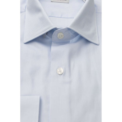 Bagutta Light Blue Cotton Men Shirt