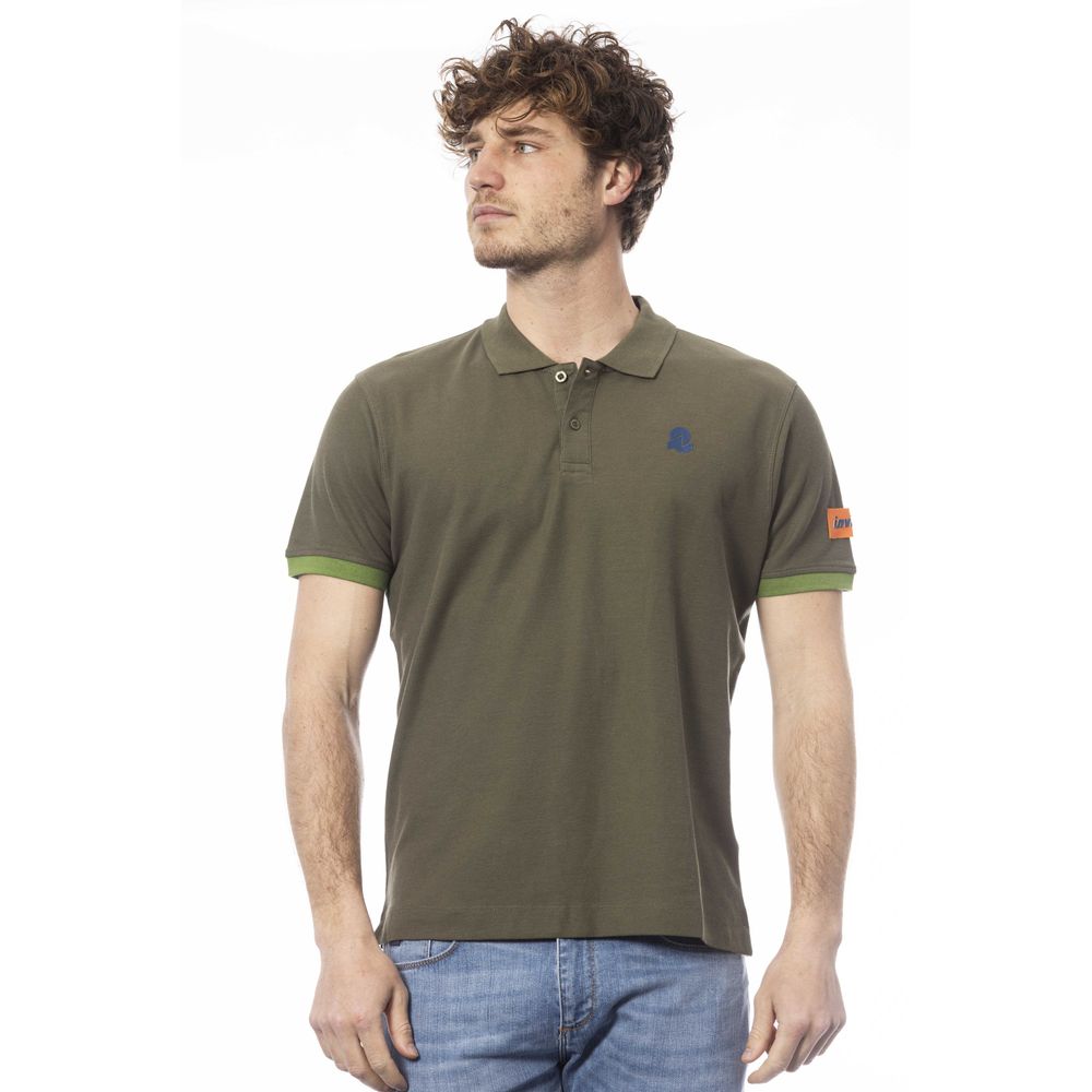 Invicta Green Cotton Men Polo Shirt