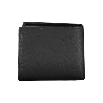 Tommy Hilfiger Black Leather Men Wallet