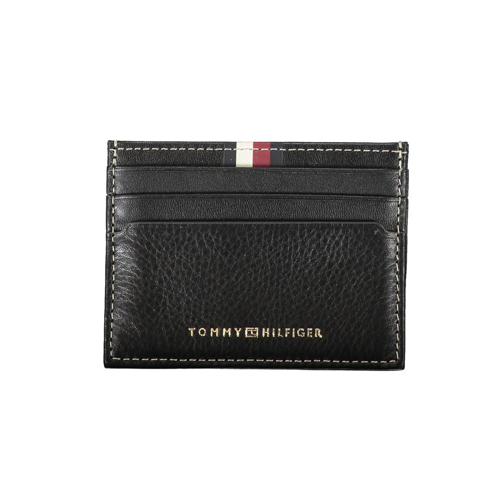 Tommy Hilfiger Black Leather Men Wallet