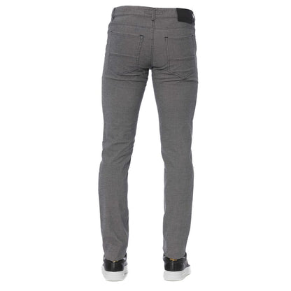 Trussardi Jeans Gray Cotton Men's Pant