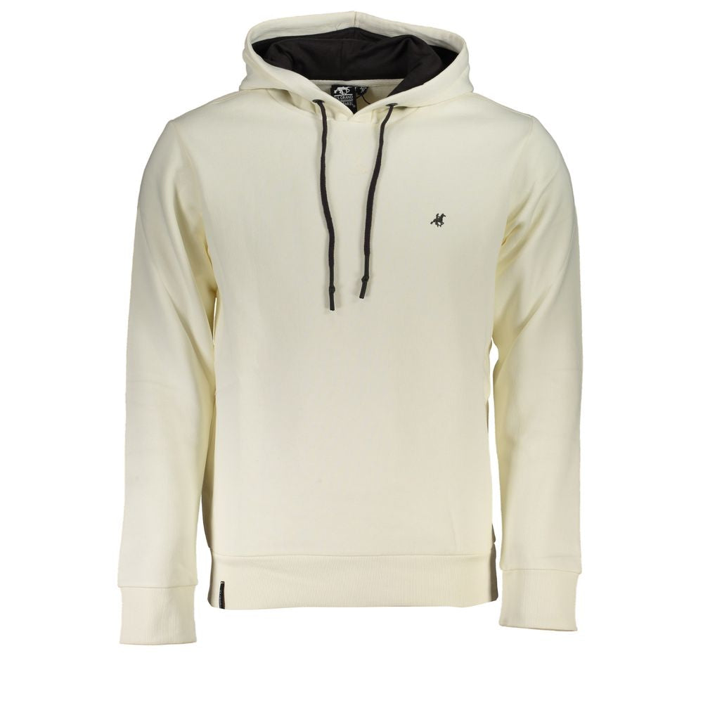 U.S. Grand Polo Elegant Hooded Sweatshirt with Embroidery Details