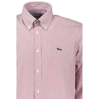 Harmont & Blaine Classic Pink Striped Button-Down Shirt