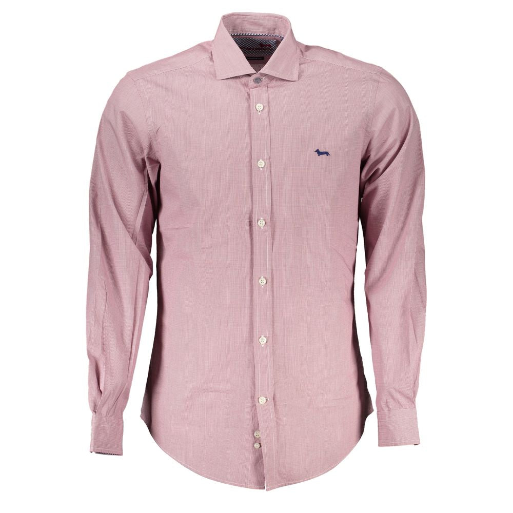 Harmont & Blaine Chic Pink Narrow Fit Long Sleeve Shirt