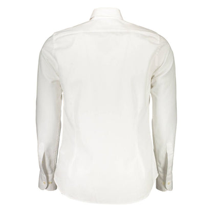 La Martina Chic Slim Fit Long Sleeved White Shirt