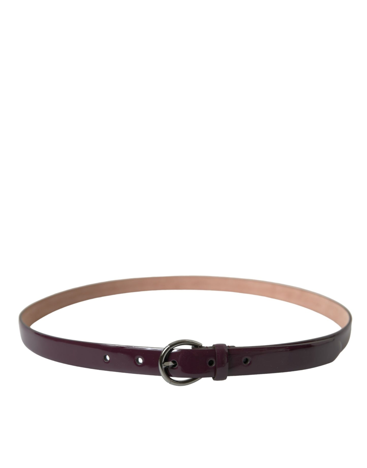 Dolce & Gabbana Elegant Maroon Leather Waist Belt