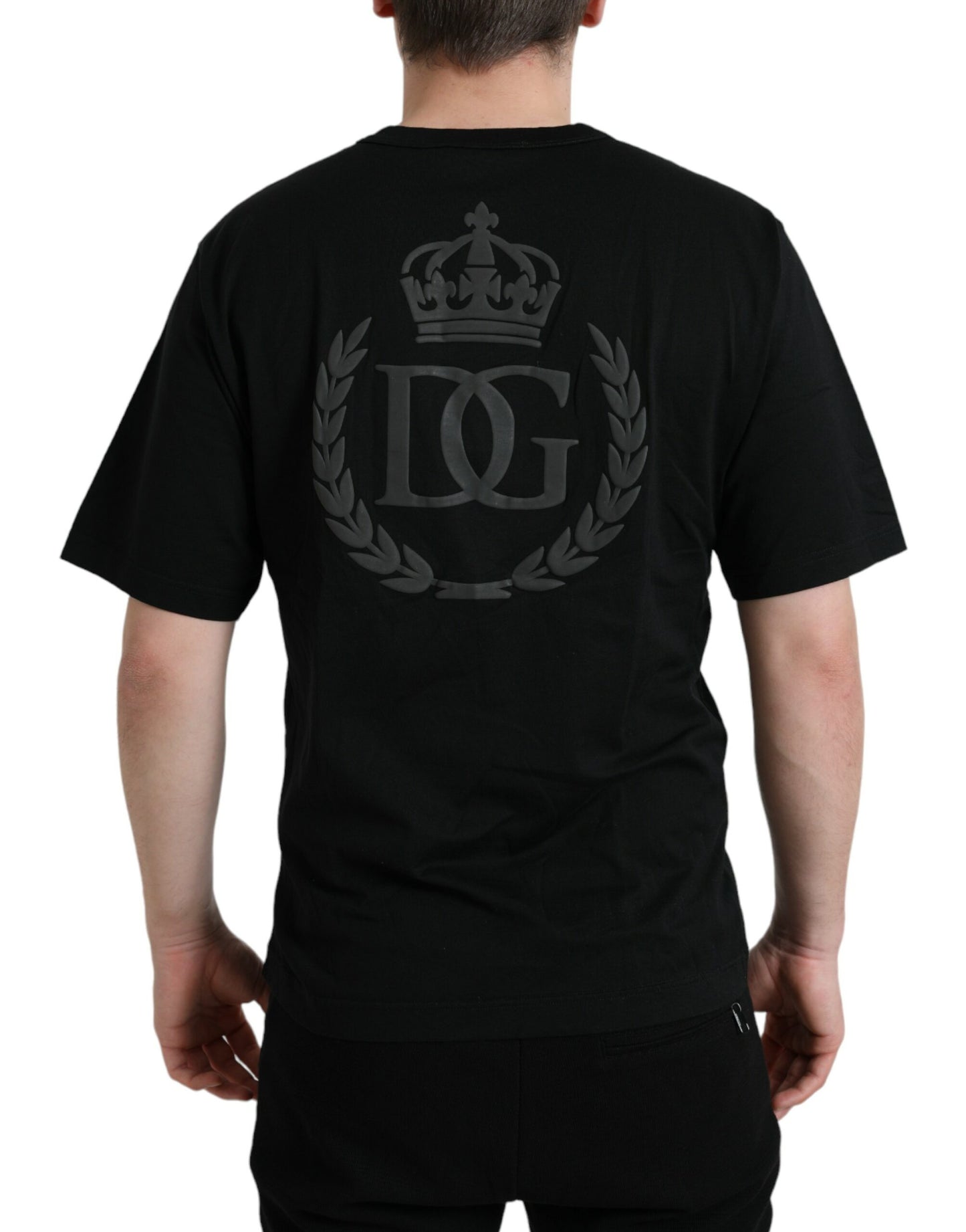 Dolce & Gabbana Elegant Embossed Logo Cotton Tee