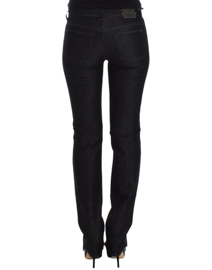 Ermanno Scervino Black Slim Jeans Denim 바지 스키니 다리 스트레치