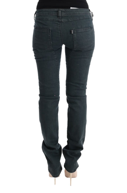 Superslim-Denimjeans aus grauer Baumwolle von Costume National