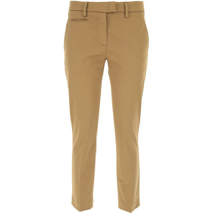 Dondup Brown Cotton Women Trouser