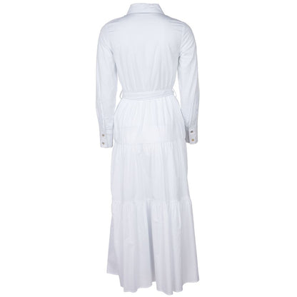 Alpha Studio White Cotton Dress