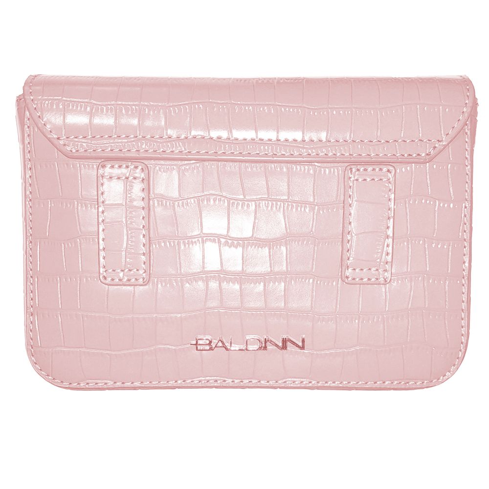 Baldinini Trend Chic Python Print Calfskin Clutch