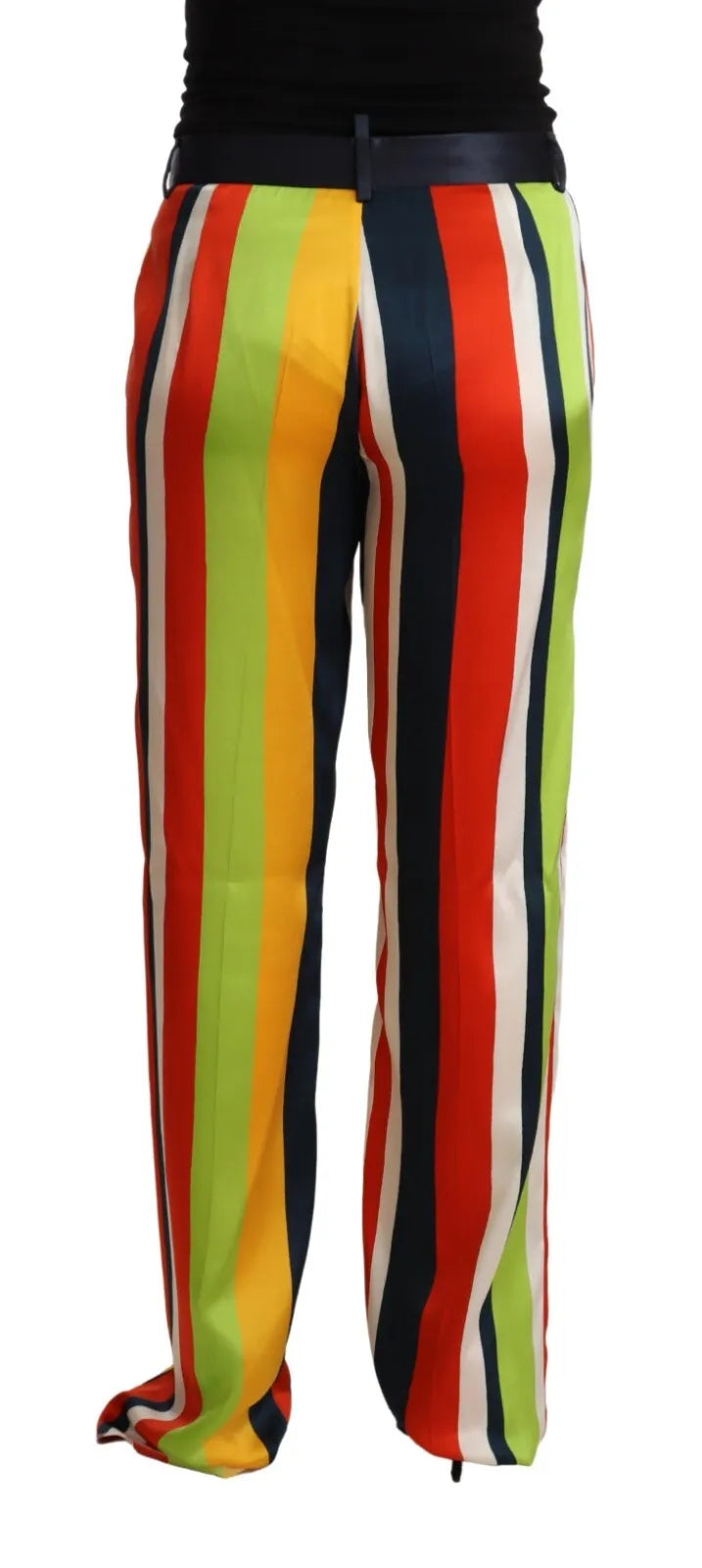 Dsquared² Multicolor Striped Mid Waist Straight Pants