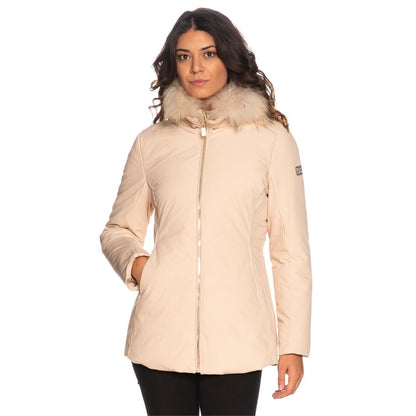 Yes Zee Beige Polyamide Women's Jacket