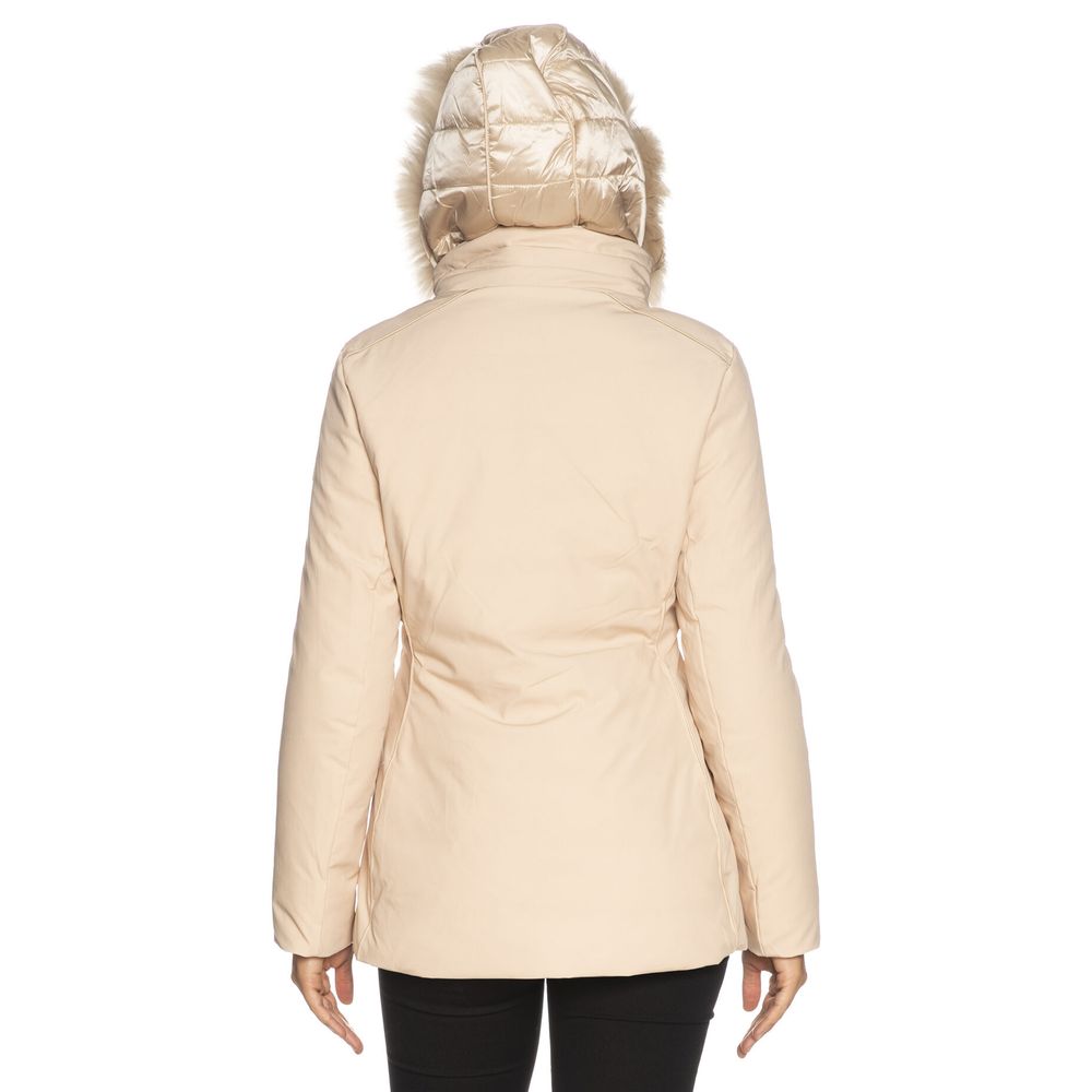 Yes Zee Beige Polyamide Women's Jacket