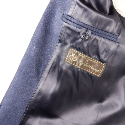 Made in Italy Navy Wool Men Jacket