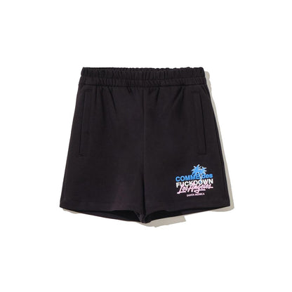 Schwarze Baumwollshorts von Comme Des Fuckdown