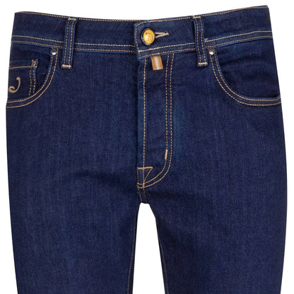 Jacob Cohen Elegant Dark Blue Bard Jeans