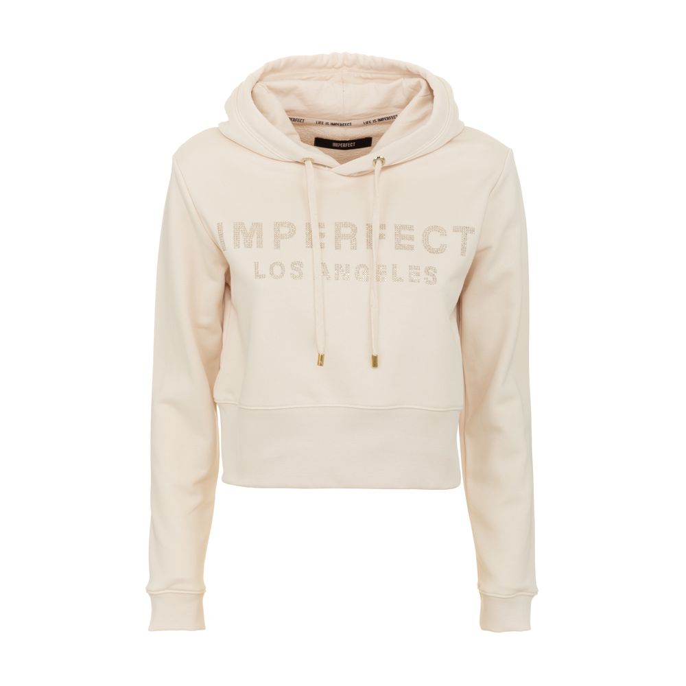 Imperfect Beige Cotton Women Sweater