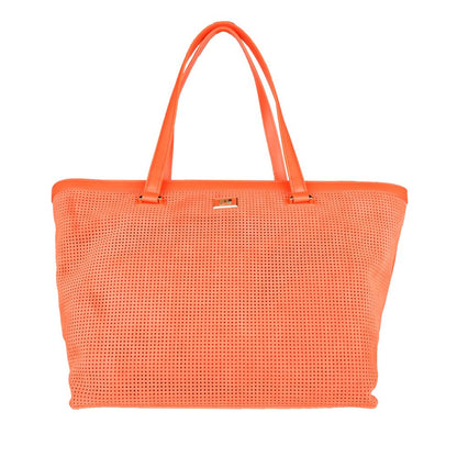 Cavalli Class Orange Leather di Calfskin 핸드백