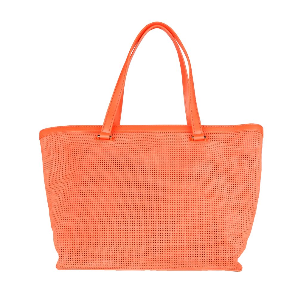 Cavalli Class Orange Leather di Calfskin 핸드백