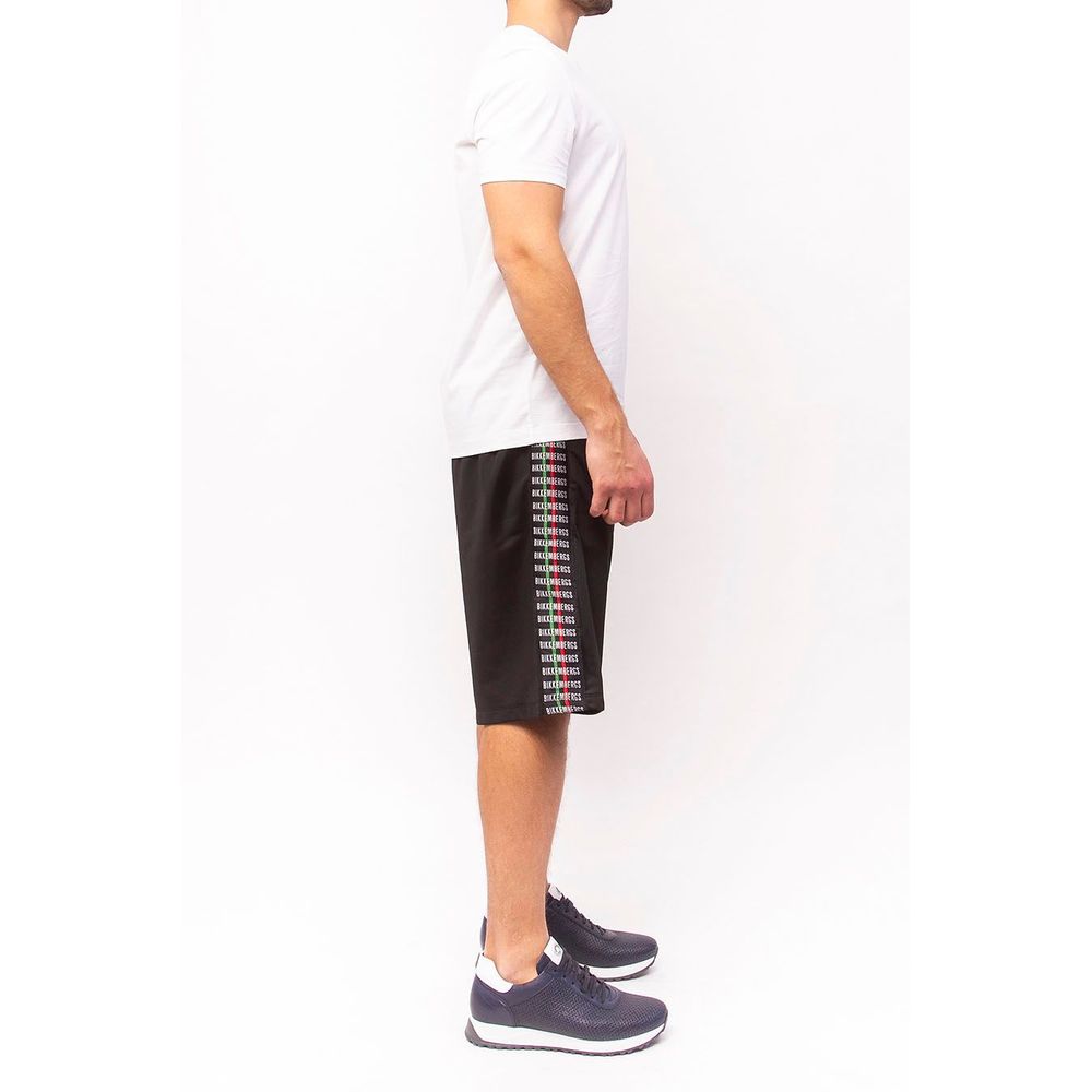 Bikkembergs Sleek Anniversary Striped Bermuda Shorts