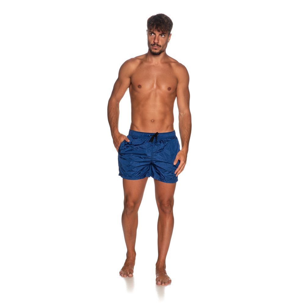 Refrigiwear Blue Nylon Men Swimsuit