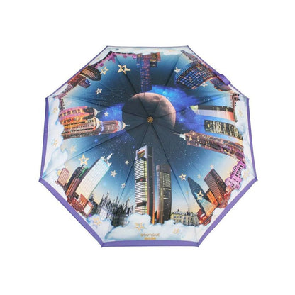 Boutique Moschino Purple Polyester Women Umbrella