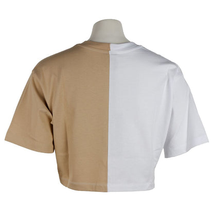 Comme Des Fuckdown Beige Cotton Tops & T-Shirt