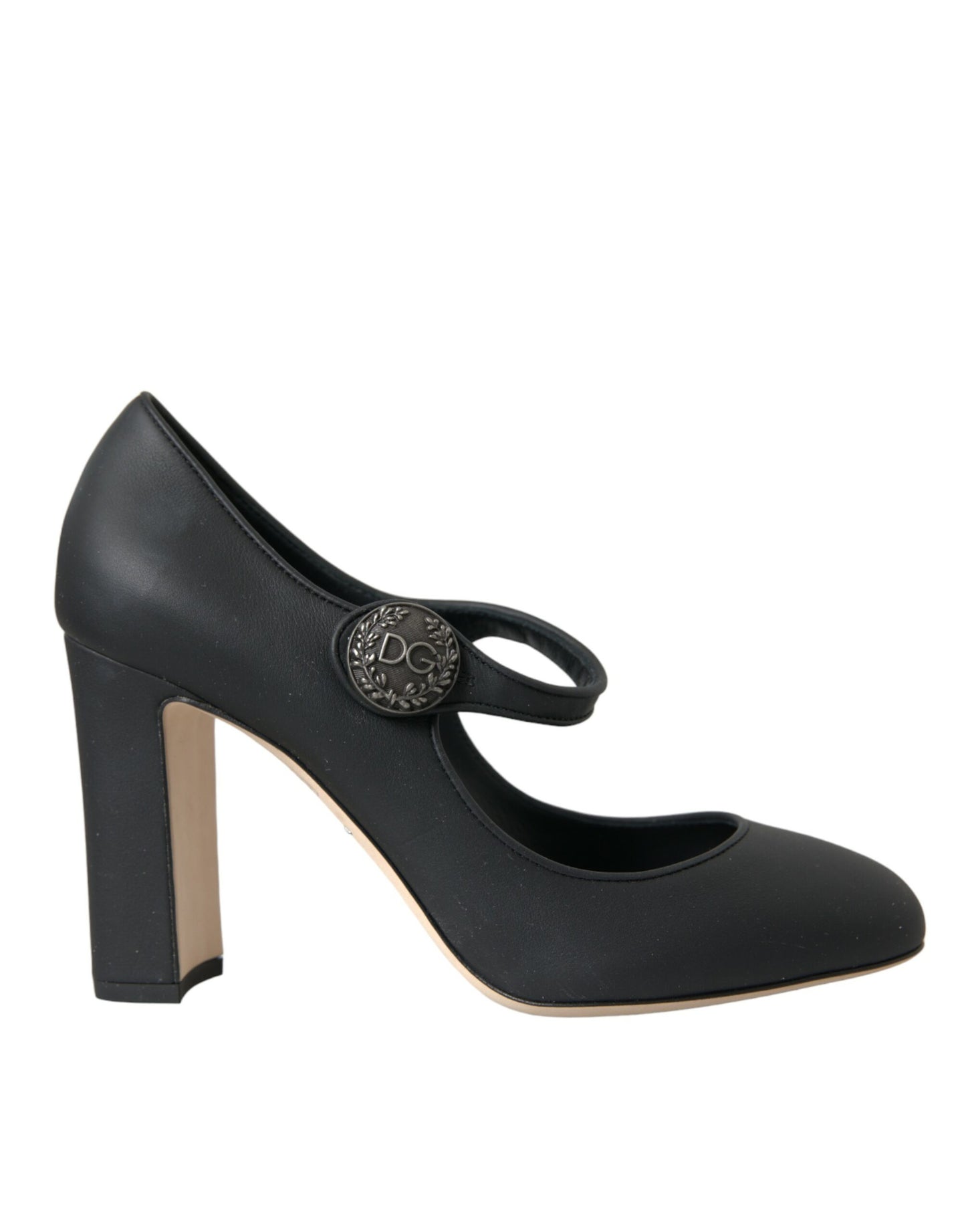 Dolce & Gabbana Black Leather Mary Jane Pumps Heels Shoes