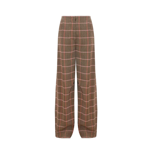 Lardini Elegant Brown Viscose Pants for Women