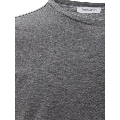 Gran Sasso Elegant Gray Cotton T-Shirt for Men