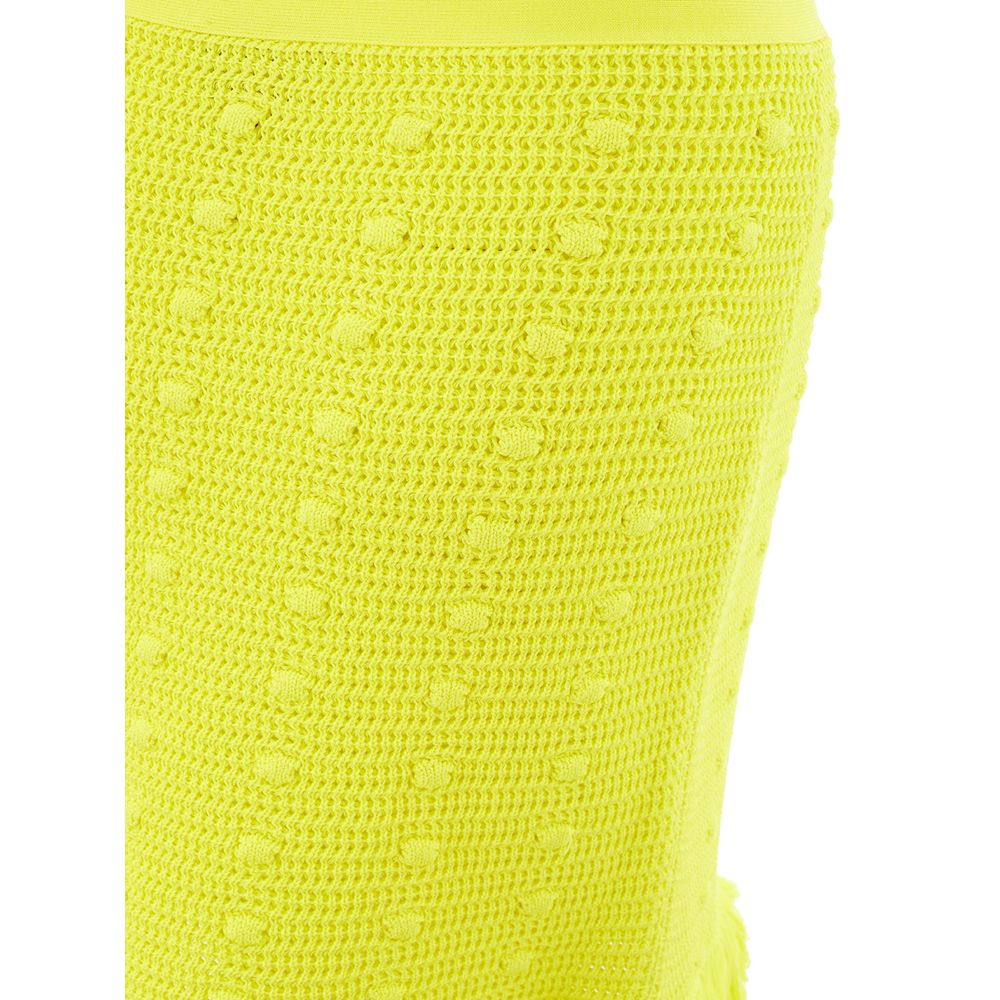 Bottega Veneta Yellow Cotton Skirt