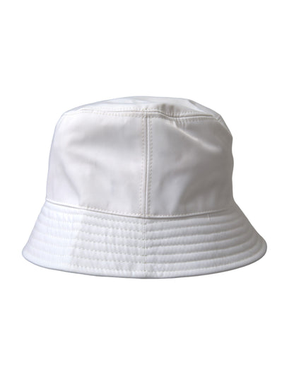 Dolce & Gabbana White Cotton Cap Bucket Capello Hat Men