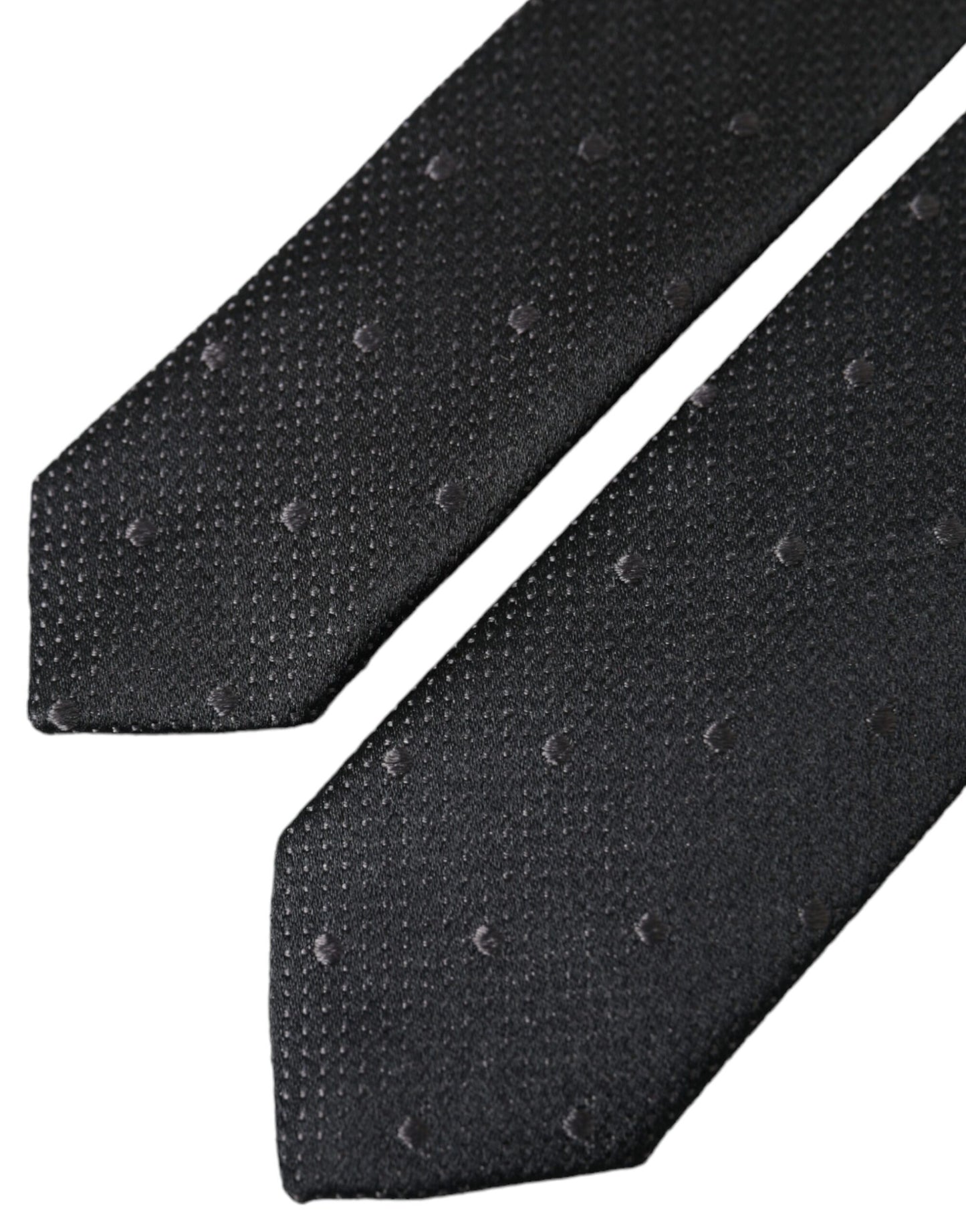 Dolce & Gabbana Men Black 100% Silk Fantasy Classic Men Tie